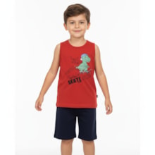 Conjunto Masculino Regata Estampa Skate e Bermuda Moletinho 47169 - Rei Rex