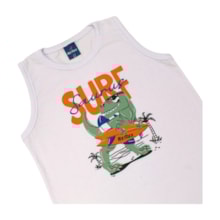 Conjunto Masculino Regata Estampa Surf e Bermuda Moletinho 47003 - Rei Rex 