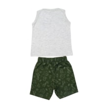 Conjunto Masculino Regata Estampada Girafa e Bermuda Moletinho 11927 - Kaiani    