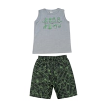 Conjunto Masculino Regata Estampada Skates e Bermuda Tactel 19131 - Boca Grande