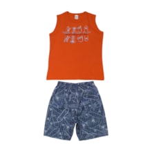 Conjunto Masculino Regata Estampada Skates e Bermuda Tactel 19131 - Boca Grande
