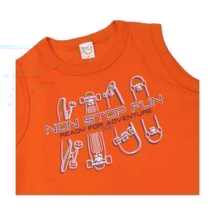 Conjunto Masculino Regata Estampada Skates e Bermuda Tactel 19131 - Boca Grande