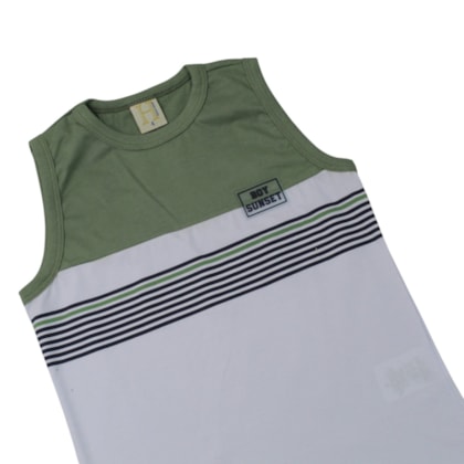 Conjunto Masculino Regata Listras e Bermuda Moletinho 15287 - Hrradinhos