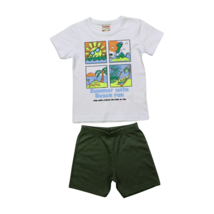 Conjunto Masculino Regata Summer e Bermuda Moletinho 26042 - Brandili  