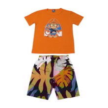 Conjunto Masculino Sortido Camiseta e Bermuda Moletinho 9001586 - Pipa 