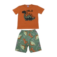 Conjunto Masculino Sortido Camiseta e Bermuda Moletinho 9001597 - Pipa