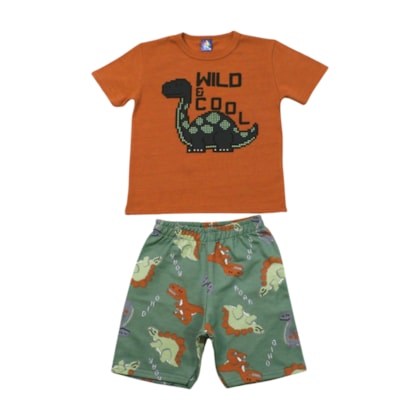 Conjunto Masculino Sortido Camiseta e Bermuda Moletinho 9001597 - Pipa