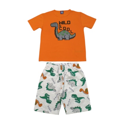 Conjunto Masculino Sortido Camiseta e Bermuda Moletinho 9001597 - Pipa