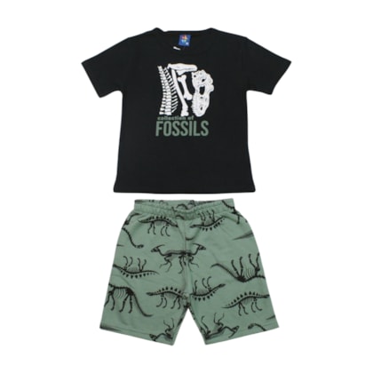 Conjunto Masculino Sortido Camiseta e Bermuda Moletinho 9001626 - Pipa