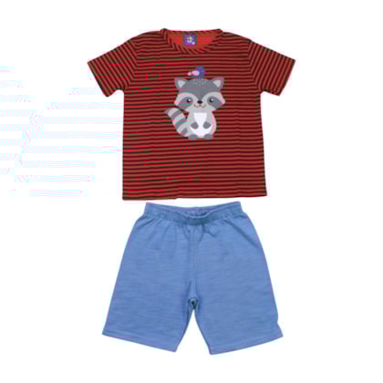 Conjunto Masculino Sortido Camiseta e Bermuda Moletinho 9001740 - Pipa