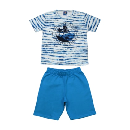 Conjunto Masculino Sortido Camiseta e Bermuda Moletinho 9001744 - Pipa
