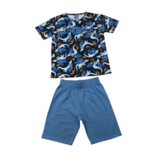 Conjunto Masculino Sortido Camiseta e Bermuda Moletinho 9001748 - Pipa