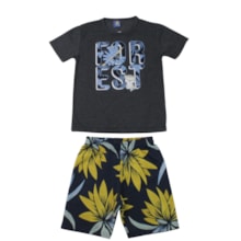 Conjunto Masculino Sortido Camiseta e Bermuda Moletinho 9002928 - Pipa