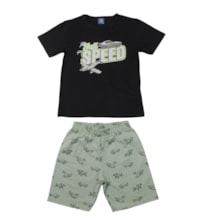 Conjunto Masculino Sortido Camiseta e Bermuda Moletinho 9002935 - Pipa