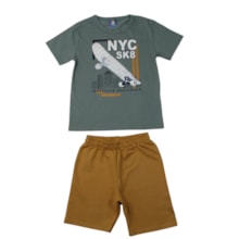 Conjunto Masculino Sortido Camiseta e Bermuda Moletinho 9002941 - Pipa