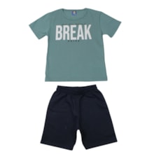 Conjunto Masculino Sortido Camiseta e Bermuda Moletinho 9002948 - Pipa
