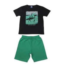 Conjunto Masculino Sortido Camiseta e Bermuda Moletinho 9002949 - Pipa