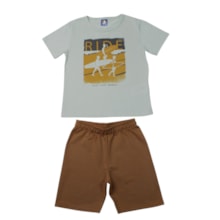 Conjunto Masculino Sortido Camiseta e Bermuda Moletinho 9002949 - Pipa