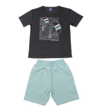Conjunto Masculino Sortido Camiseta e Bermuda Moletinho 9002953 - Pipa