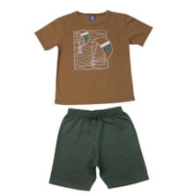 Conjunto Masculino Sortido Camiseta e Bermuda Moletinho 9002953 - Pipa