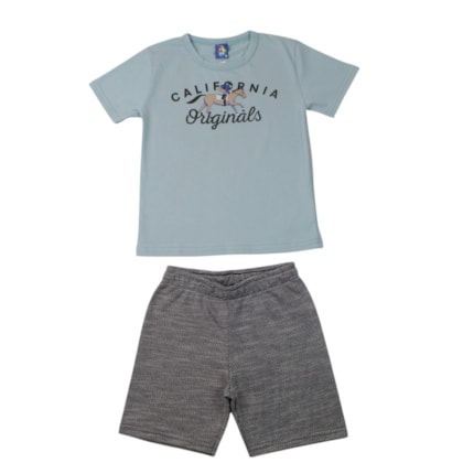 Conjunto Masculino Sortido Camiseta e Bermuda Moletinho 9002954 - Pipa