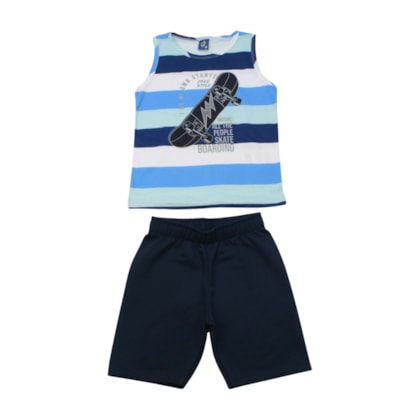 Conjunto Masculino Sortido Regata e Bermuda Moletinho 9001582 - Pipa