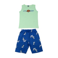 Conjunto Masculino Sortido Regata e Bermuda Moletinho 9001607 - Pipa 