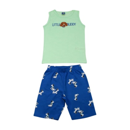 Conjunto Masculino Sortido Regata e Bermuda Moletinho 9001607 - Pipa 