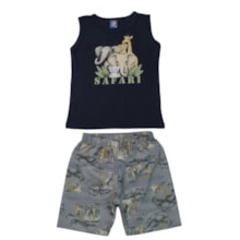 Conjunto Masculino Sortido Regata e Bermuda Moletinho 9002897 - Pipa