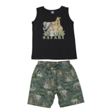 Conjunto Masculino Sortido Regata e Bermuda Moletinho 9002897 - Pipa