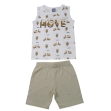 Conjunto Masculino Sortido Regata e Bermuda Moletinho 9002917 - Pipa