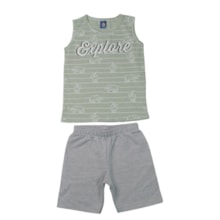 Conjunto Masculino Sortido Regata e Bermuda Moletinho 9002927 - Pipa