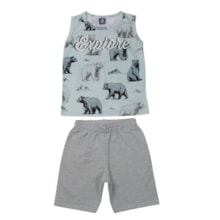 Conjunto Masculino Sortido Regata e Bermuda Moletinho 9002927 - Pipa