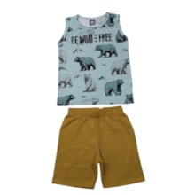 Conjunto Masculino Sortido Regata e Bermuda Moletinho 9002944 - Pipa