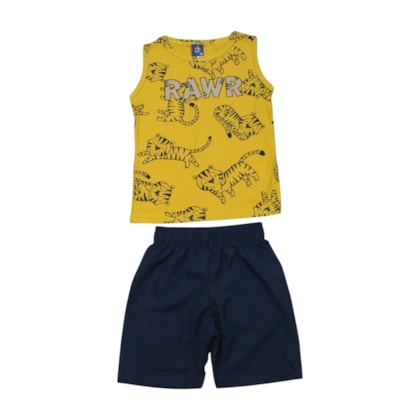 Conjunto Masculino Sortido Regata e Bermuda Tactel 9001602 - Pipa