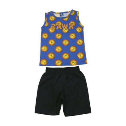 Conjunto Masculino Sortido Regata e Bermuda Tactel 9001602 - Pipa