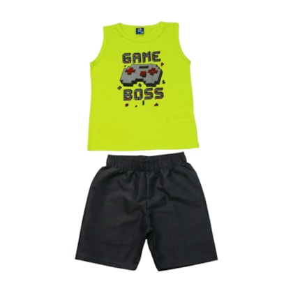 Conjunto Masculino Sortido Regata e Bermuda Tactel 9001611 - Pipa