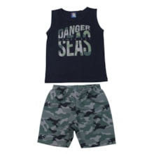 Conjunto Masculino Sortido Regata e Bermuda Tactel 9002932 - Pipa