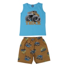 Conjunto Masculino Sortido Regata e Bermuda Tactel 9002952 - Pipa