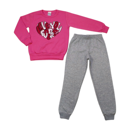 Conjunto Moletom Feminino 17473 - Teddy