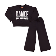 Conjunto Moletom Feminino com Pantalona Dance 16652 - Teddy