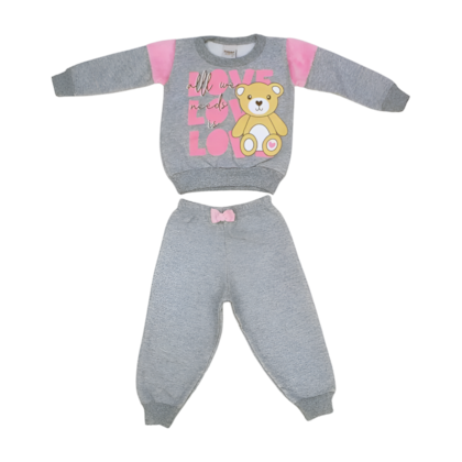 Conjunto Moletom Feminino com Pelo Urso 2292 - Sport Sul
