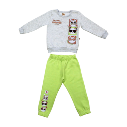Conjunto Moletom Feminino Estampa Bichos Forever  8398 - Livy