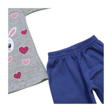 Conjunto Moletom Feminino Estampa Coração 160 - Cleomara
