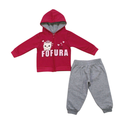 Conjunto Moletom Feminino Fofura com Capuz 24921 - Leb 