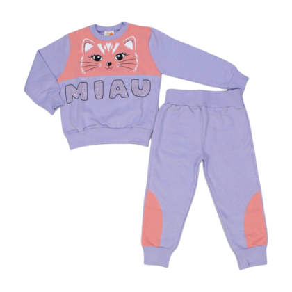 Conjunto Moletom Feminino Miau 23102 - Jocaju