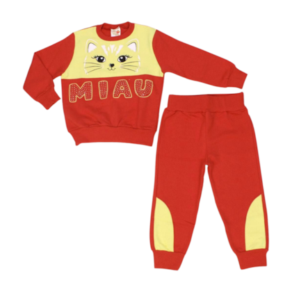 Conjunto Moletom Feminino Miau 23102 - Jocaju