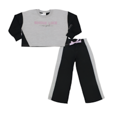 Conjunto Moletom Feminino Pantalona e Cropped Shine Like 251640 - Elia