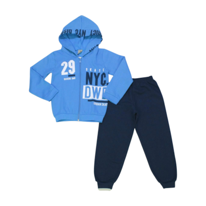 Conjunto Moletom Masculino Aberto com Capuz Skate 23815 - Leb