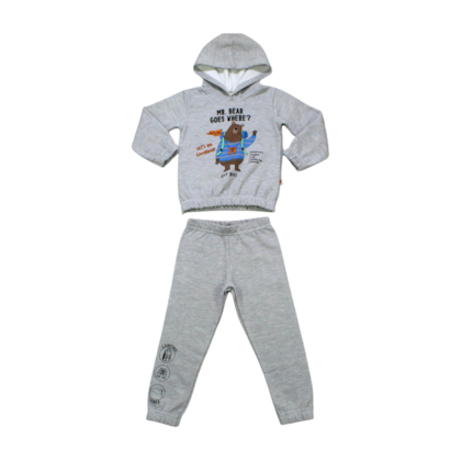 Conjunto Moletom Masculino Capuz Urso 8450 - Livy